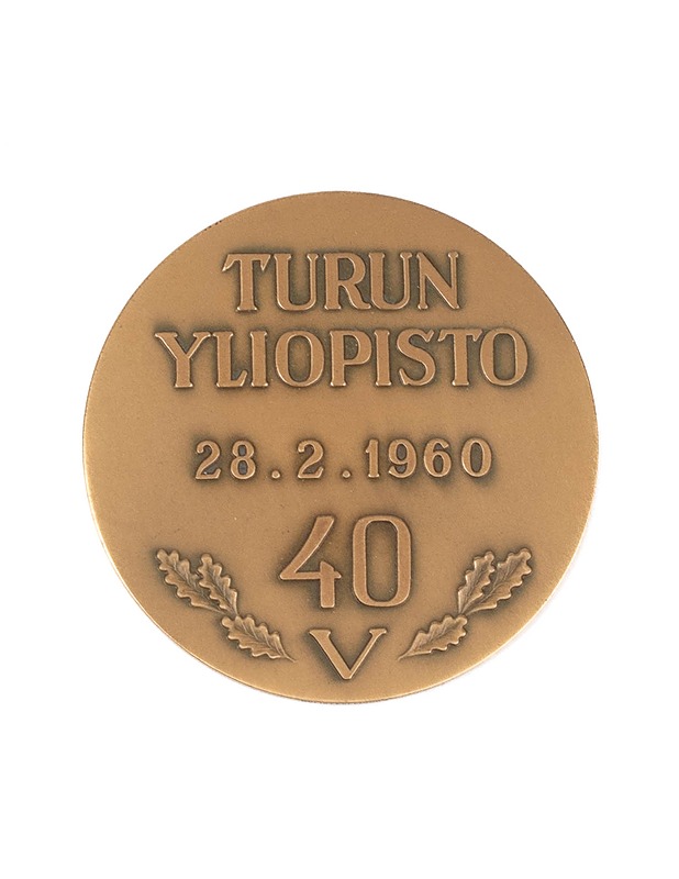 Turun yliopisto 40 vuotta 28.2.1960 mitali - Koriste-esineet - 10105347287 - 2
