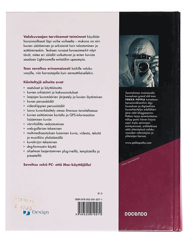 Photoshop lightroom 5 valokuvaajille, Potka Pekka - Tietokirjat ja oppaat - 10105347324 - 1