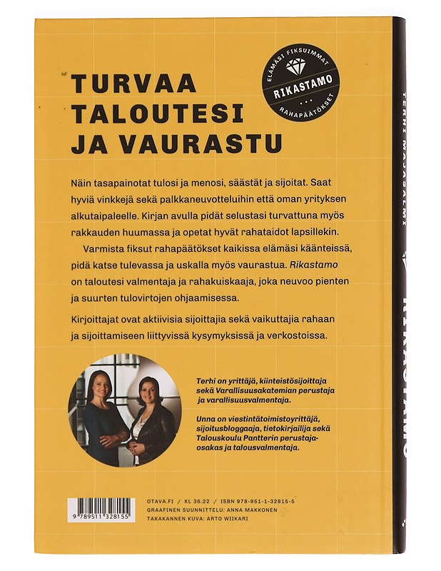 Rikastamo : elämäsi fiksuimmat rahapäätökset - Lehtipuu, Unna - Tietokirjat ja oppaat - 10105347364 - 1