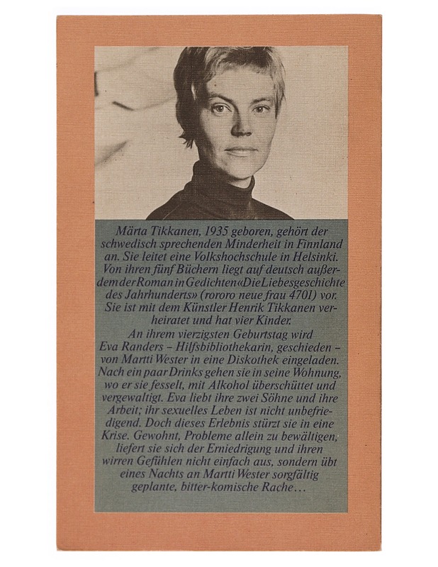 Märta Tikkanen - WIE VERGENWALTIGE ICH EINEN MANN  - Romaanit ja novellit - 10105347500 - 1