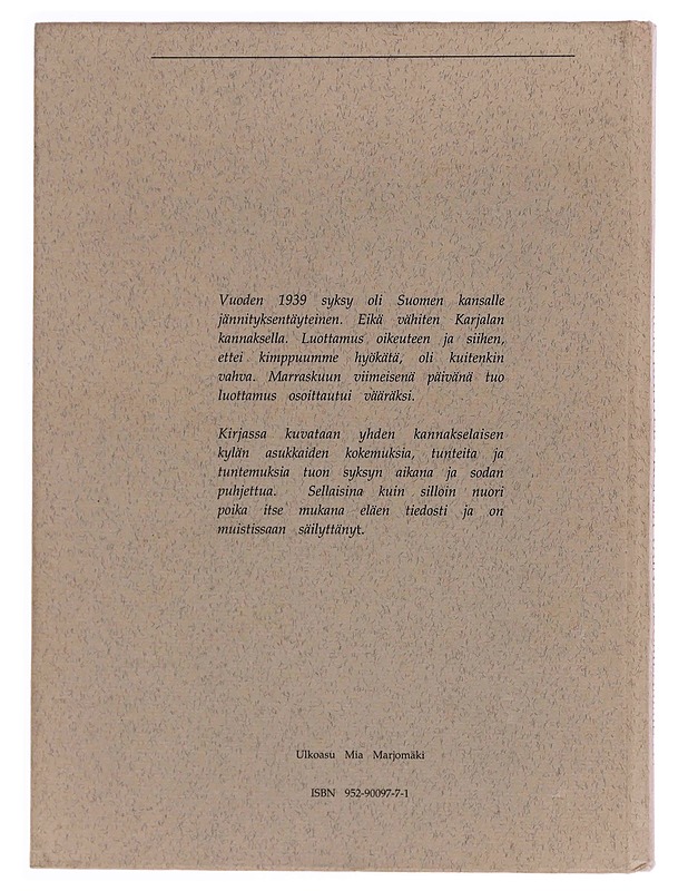 KONSA VAINO SUOMEAMME... - KANTEE, LAURI - Romaanit ja novellit - 10105347496 - 1