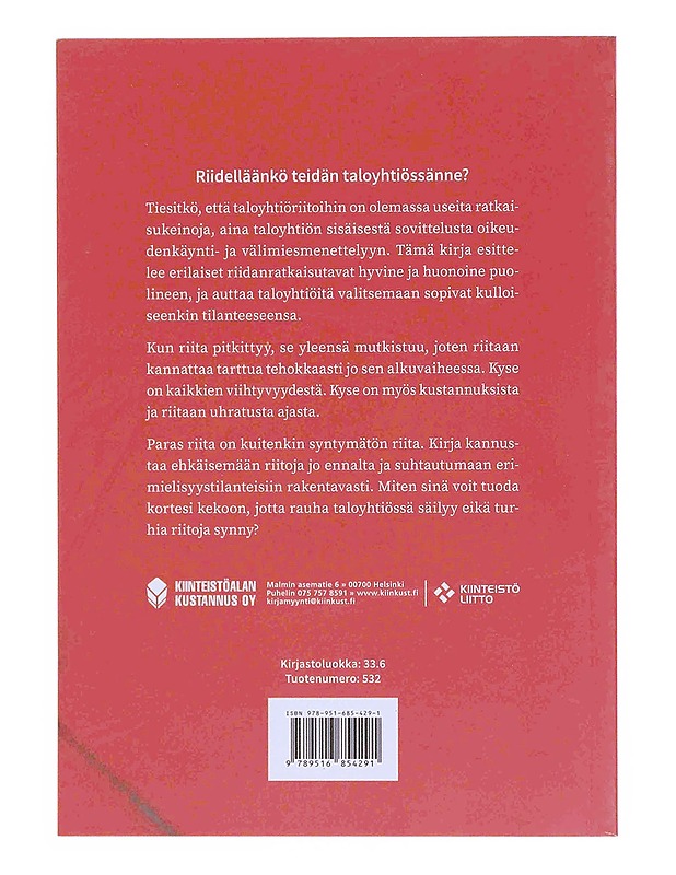 Taloyhtiöriidat : vinkkejä erimielisyyksien hallintaan - Hupli, Jenni - Tietokirjat ja oppaat - 10105347787 - 1