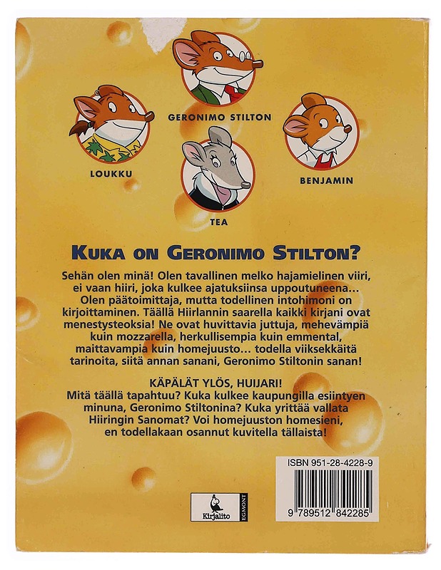 Käpälät ylös, huijari! - Stilton, Geronimo - Lastenkirjat - 10105348110 - 1