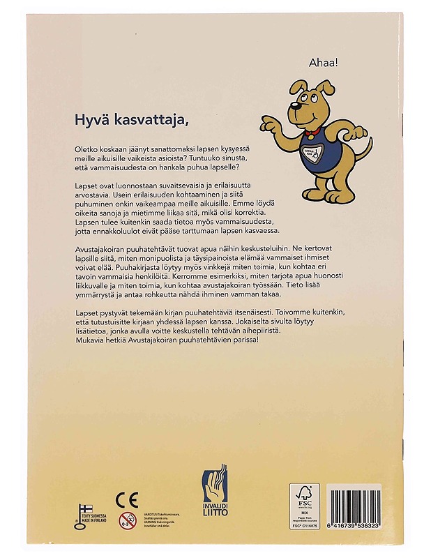 Avustajakoiran puuhatehtävät : puuha- ja tarrakirja 4-100-vuotiaille - Laakso, Elina - Lastenkirjat - 10105348354 - 1