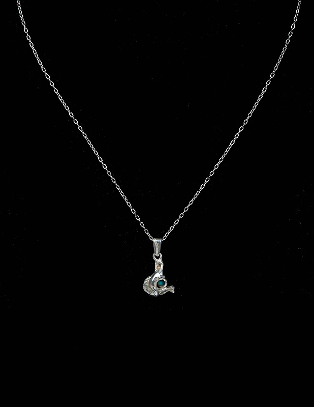 Hopeinen kaulakoru riipuksella - Korut - 10105348416 - 1