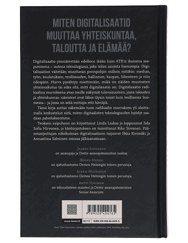 Digitalisaatio : murroksen koko kuva - Lindgren, Jaakko - Tietokirjat ja oppaat - 10105348634 - 1