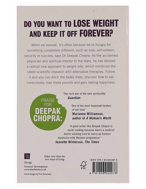 What are you hungry for? : the solution to permanent weight loss, well-being and lightness of soul - Deepak Chopra - Tietokirjat ja oppaat - 10105348663 - 1