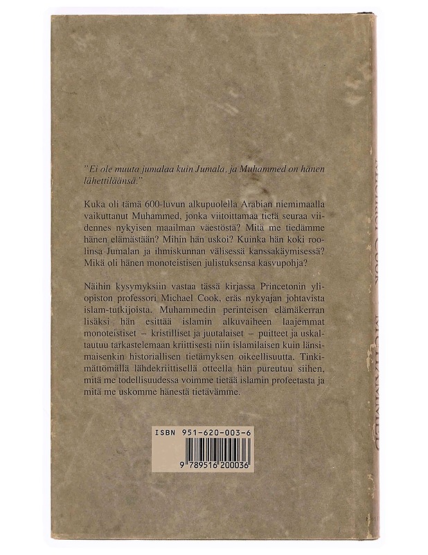 Muhammed - Cook, Michael - Tietokirjat ja oppaat - 10105348659 - 1