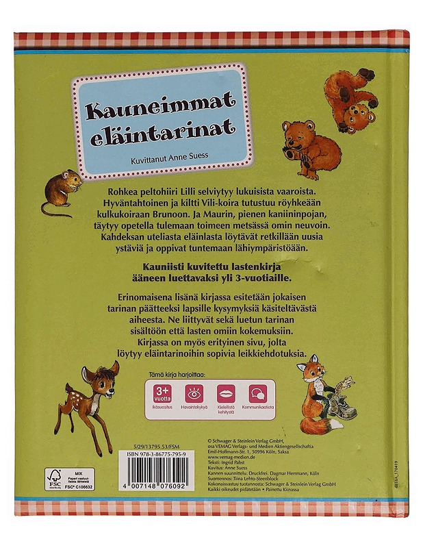 Kauneimmat eläintarinat - Ingrid Pa - Lastenkirjat - 10105348818 - 1