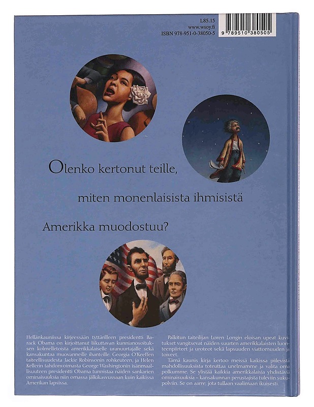 Laulan sinusta : kirje tyttärilleni - Obama, Barack - Lastenkirjat - 10105349026 - 1