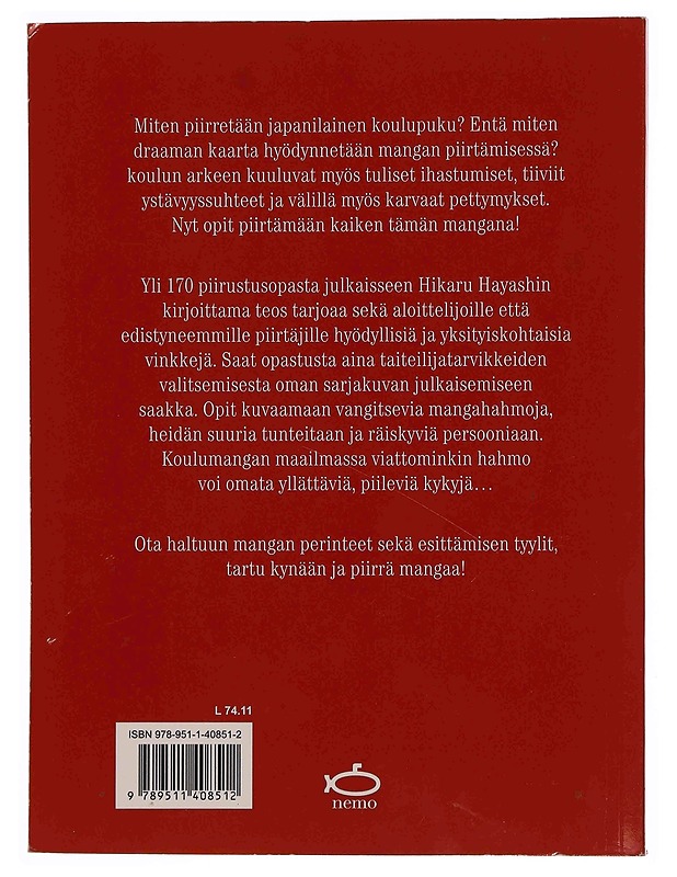 Piirrä mangaa : koululaiselämää - Hayashi, Hikaru - Tietokirjat ja oppaat - 10105349173 - 1