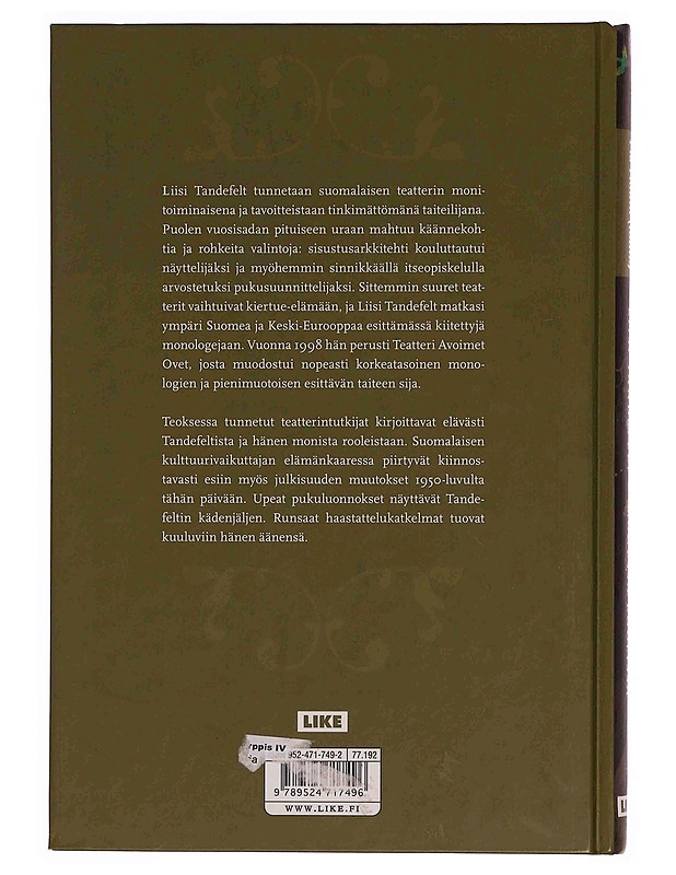 Liisi Tandefelt - Monessa roolissa - Houni, Pia - Elämäkerrat ja muistelmat - 10105349182 - 1