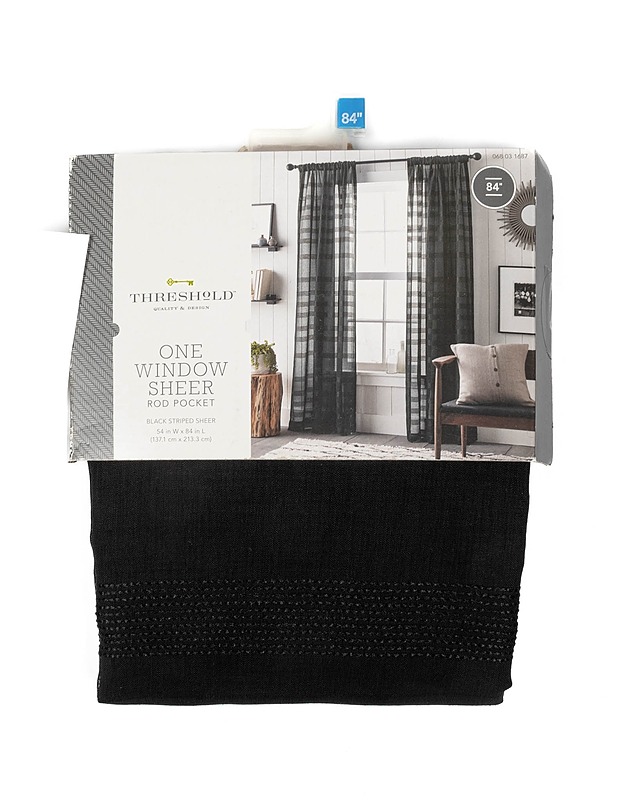 THRESHOLD One Window Sheer Rod Pocket verho - Verhot ja kapat - 10105349192 - 0