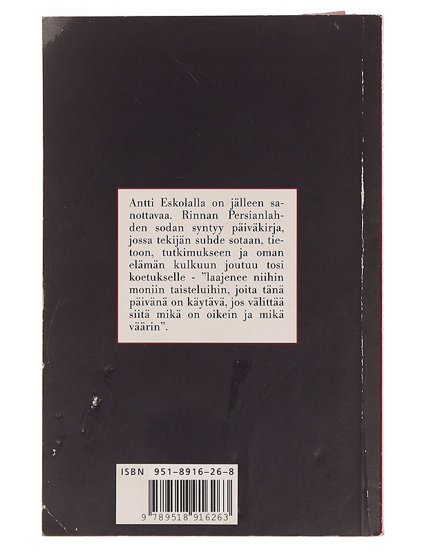 Sotapäiväkirja - Antti Eskola - Historiakirjat - 10105349198 - 1