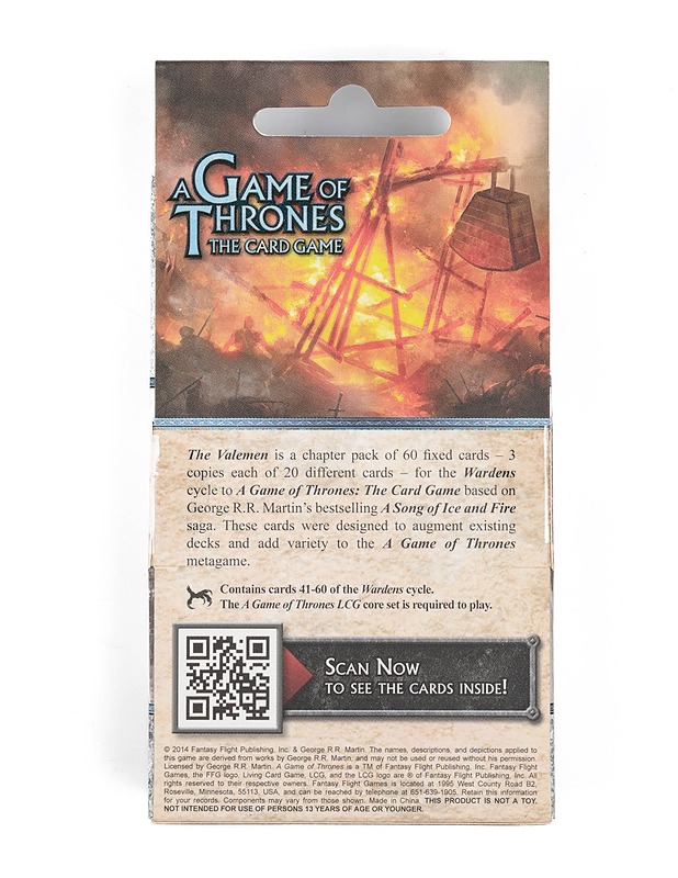 Game of Thrones korttipelin laannus The Valemen Chapter Pack - Lautapelit - 10105349376 - 1