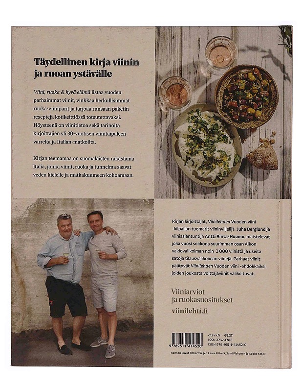 Viini, ruoka & hyvä elämä : vuoden 2022 parhaat viinit ja suosikkireseptit - Berglund, Juha - Elämäkerrat ja muistelmat - 10105349768 - 1