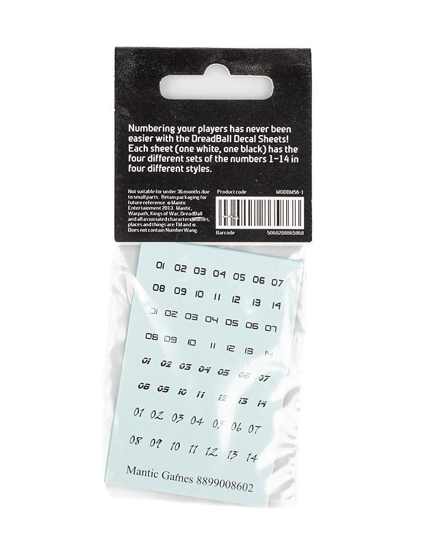 DreadBall lautapelin tarvike Team Decal Sheet irrotettavia tarroja - Lautapelit - 10105349915 - 1