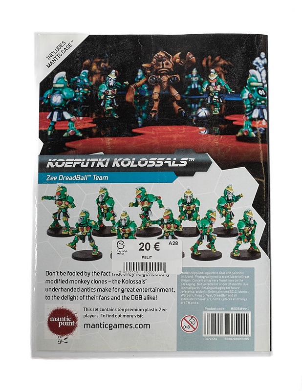 DreadBall lautapelin joukkue Koeputki Kolossals - Zee - Lautapelit - 10105350020 - 1