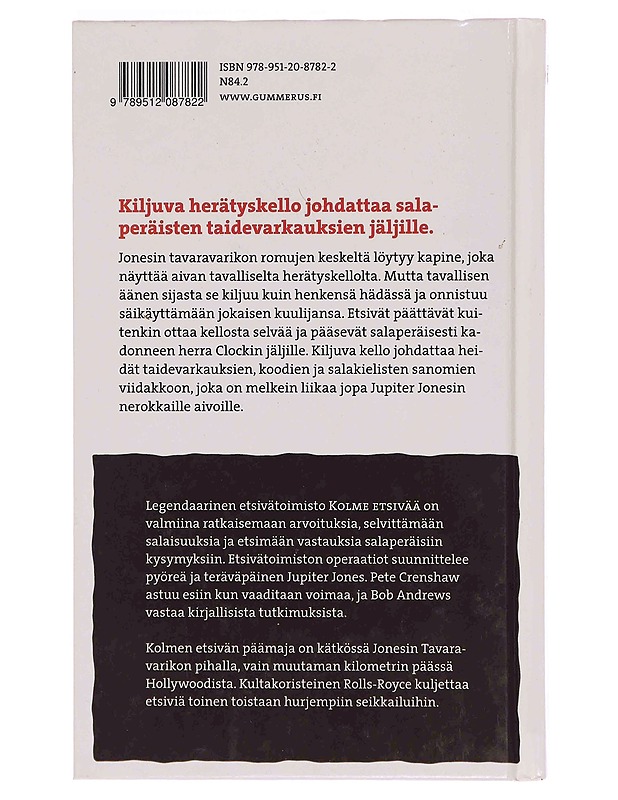 3 etsivää ja kiljuva kello - Arthur, Robert - Jännitys ja dekkarit - 10105350022 - 1