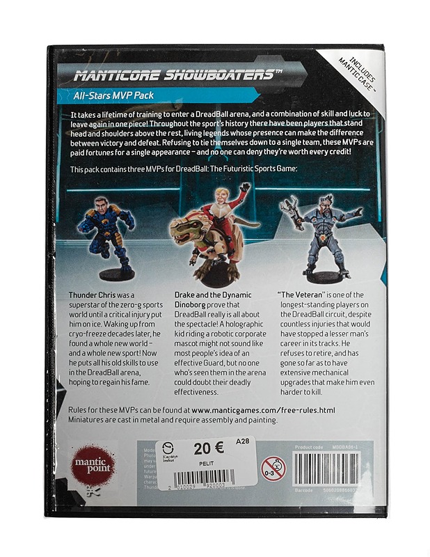 DreadBall lautapelin joukkue Manticore Showboaters - All-Stars MVP - Lautapelit - 10105350031 - 1