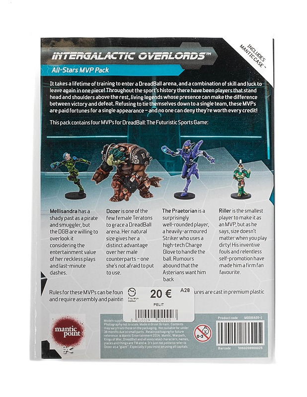 DreadBall lautapelin joukkue Intergalactic Overlords - All-Stars MVP - Lautapelit - 10105350038 - 1