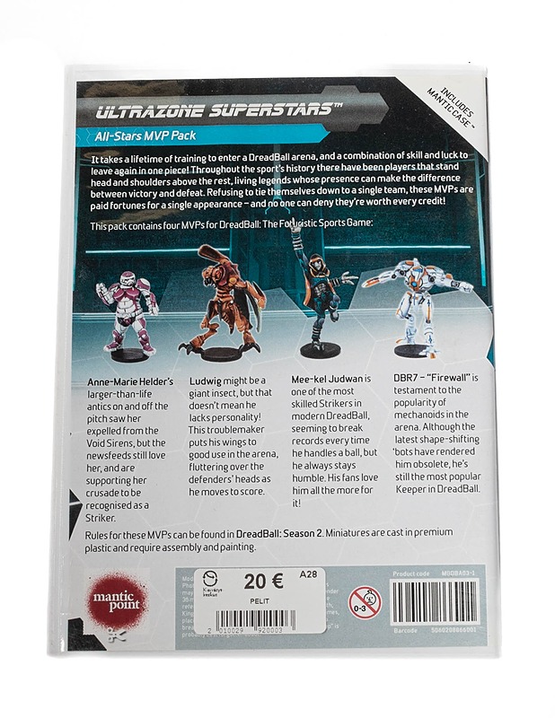DreadBall lautapelin joukkue Ultrazone Superstars - All-Stars MVP - Lautapelit - 10105350056 - 1