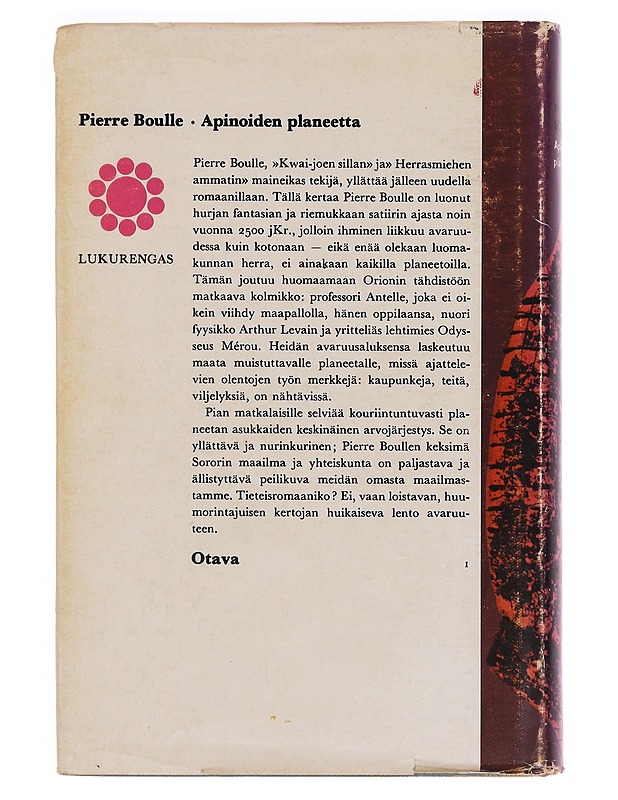 Apinoiden Planeetta - Pierre Boulle - Fantasia- ja scifi - 10105350205 - 1