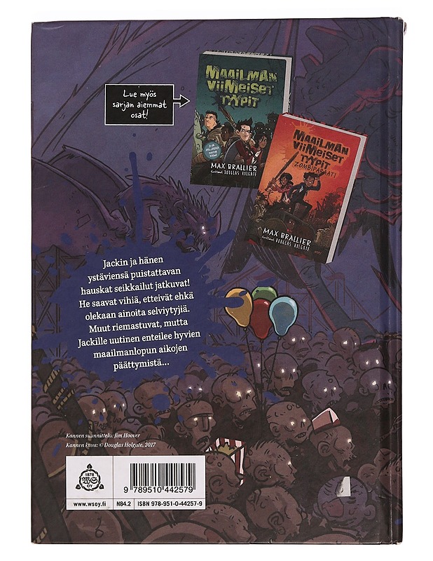 Maailman viimeiset tyypit. 3, Painajaiskuningas - Brallier, Max - Nuorten kirjat - 10105350718 - 1