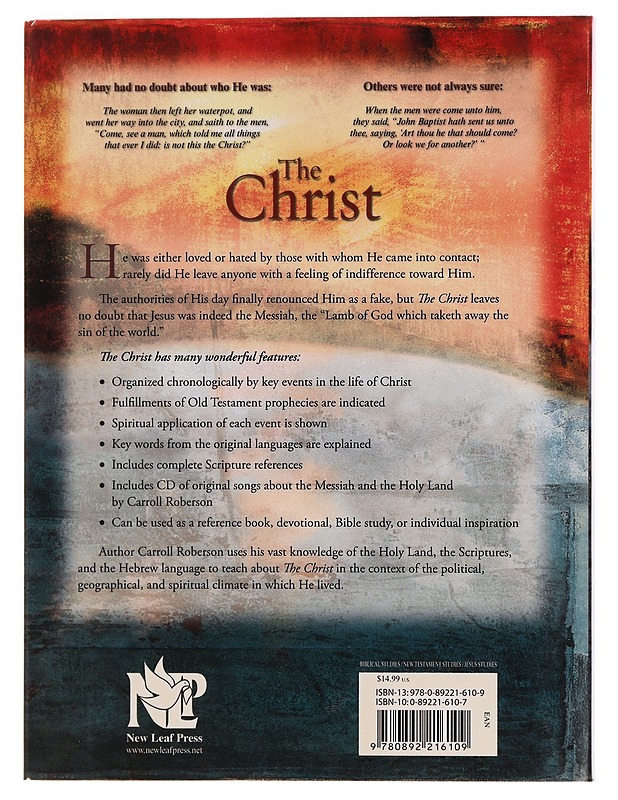 The Christ - Roberson, Carroll - Historiakirjat - 10105350815 - 1