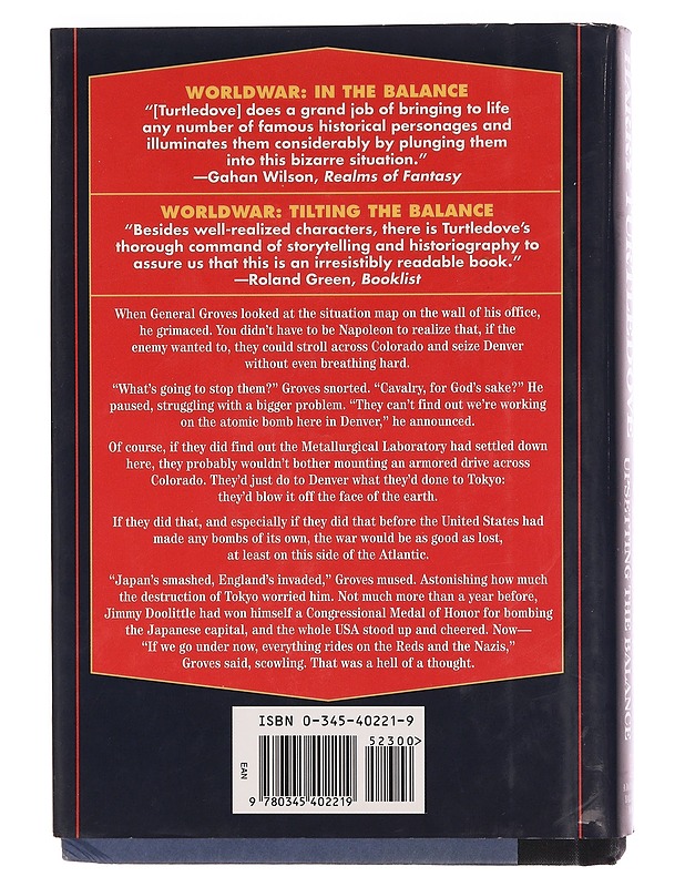 Upsetting the Balance (Worldwar Series) - Harry Turtledove - Historiakirjat - 10105351063 - 1