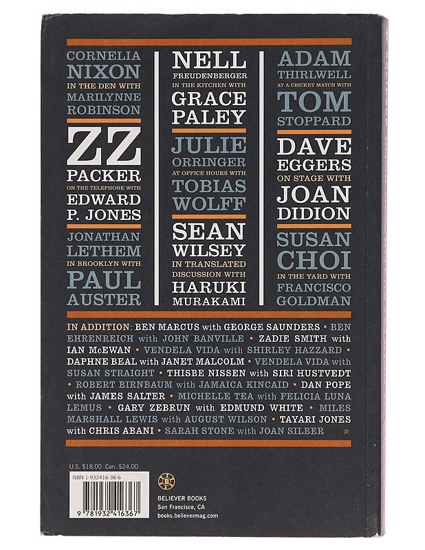 The Believer Book of Writers Talking to Writers - Vendela Vida - Harrastekirjat - 10105351087 - 1