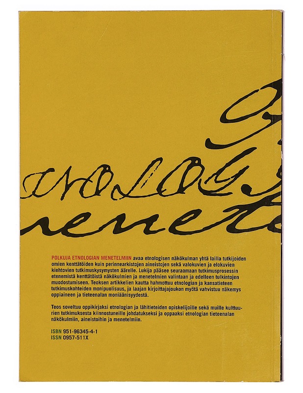 Polkuja Etnologian menetelmiin  - Tietokirjat - 10105351280 - 1