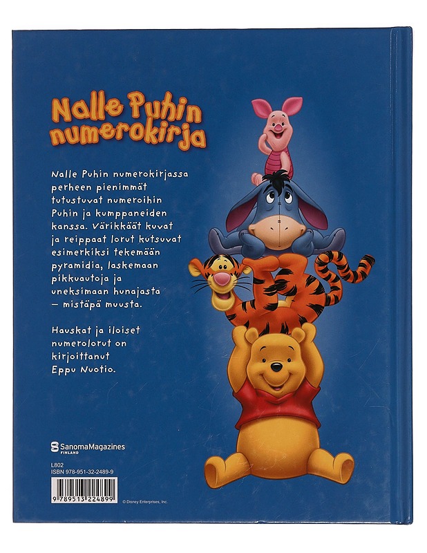 Nalle Puhin numerokirja - Nuotio, Eppu - Lastenkirjat - 10105351639 - 1