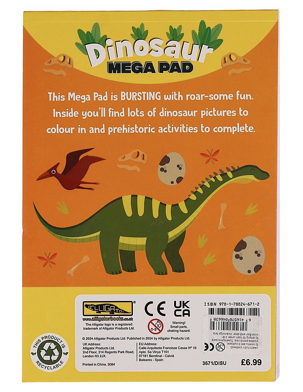 Dinosaur mega pad - Lastenkirjat - 10105351741 - 1