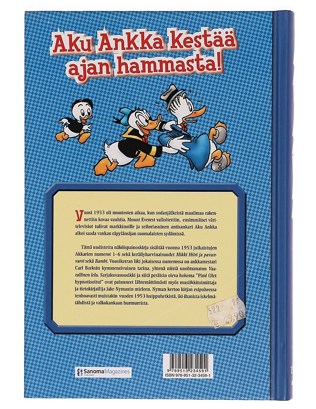 Aku Ankka ja kumppanit : näköispainos vuosikerrasta 1953. Osa 1 - Perälä, Riku - Sarjakuvat - 10105351840 - 1