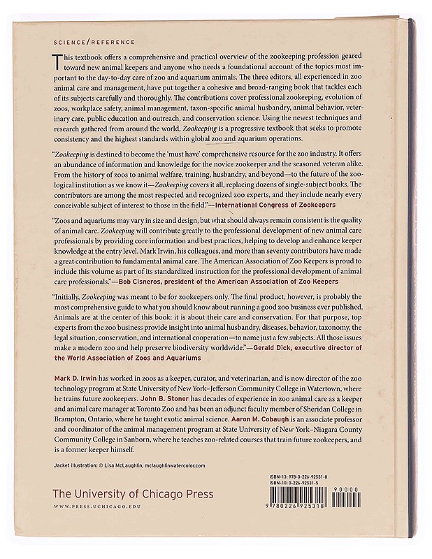 Zookeeping - Mark D. Irwin, John B. Stoner ja Aaron M. Cobaugh - Historiakirjat - 10105352057 - 1