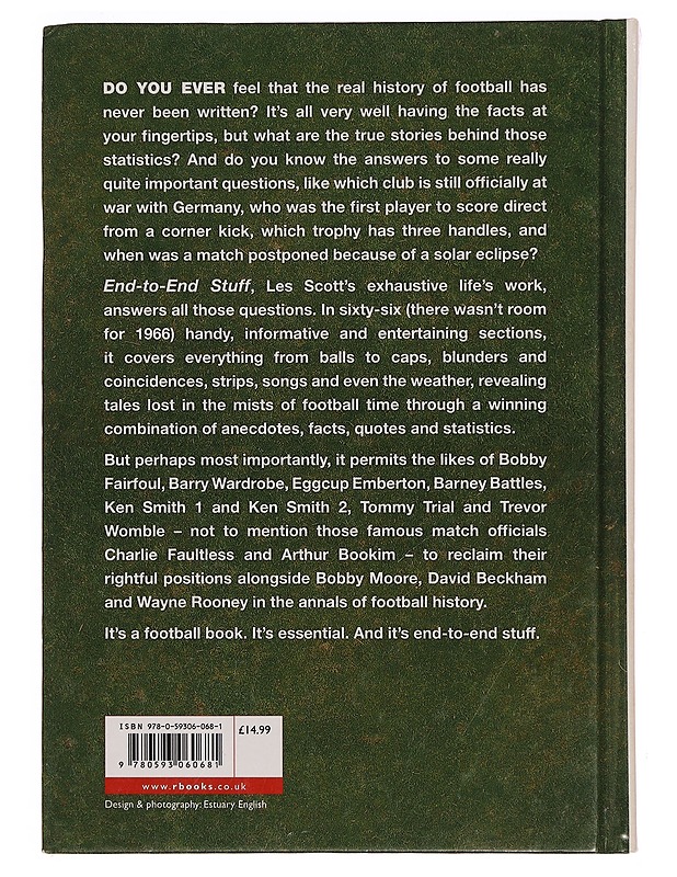 End-to-End Stuff the Essential Football Book - Les Scott - Tietokirjat ja oppaat - 10105352080 - 1