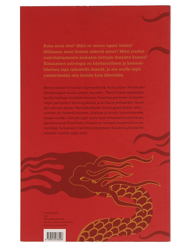 Kiinalaisen astrologian salat : perusteet horoskoopin laatimiseen - Banks, Anja - Tietokirjat ja oppaat - 10105352218 - 1