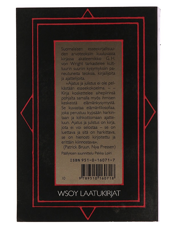 Ajatus ja julistus - Wright, Georg Henrik von - Tietokirjat ja oppaat - 10105352235 - 1