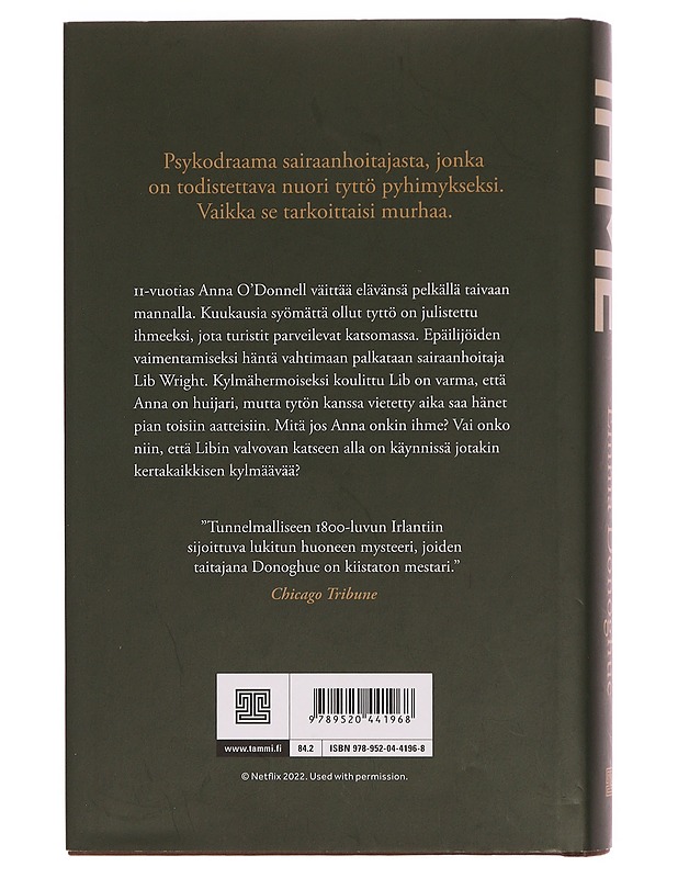 Ihme - Donoghue, Emma - Romaanit ja novellit - 10105352295 - 1