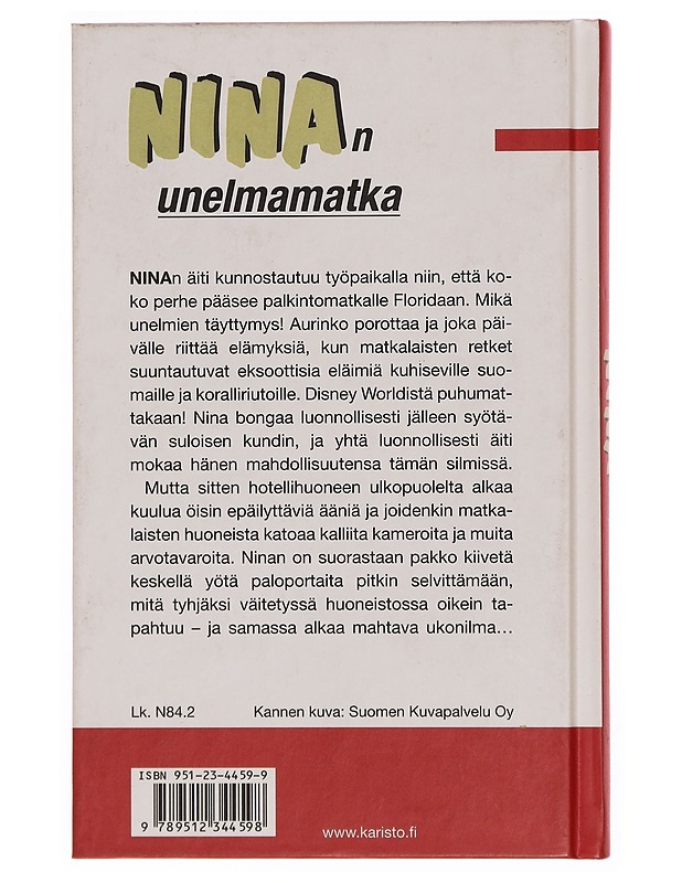 Ninan unelmamatka - Jacobsson, Ritta - Nuorten kirjat - 10105352467 - 1