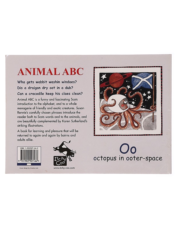 Animal ABC: A Scots Alphabet - Rennie, Susan - Lastenkirjat - 10105352876 - 1