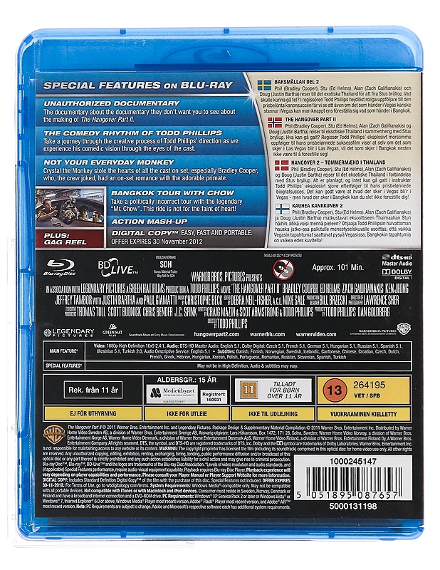  The Hangover Part II - Blu-ray - Blu-ray-levyt - 10105352949 - 1