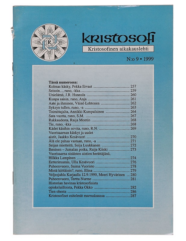 Kristosofi  - Lehdet - 10105352954 - 0