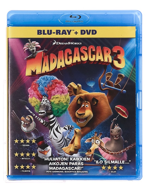 Madagascar 3 - Blu-ray - Blu-ray-levyt - 10105352974 - 0