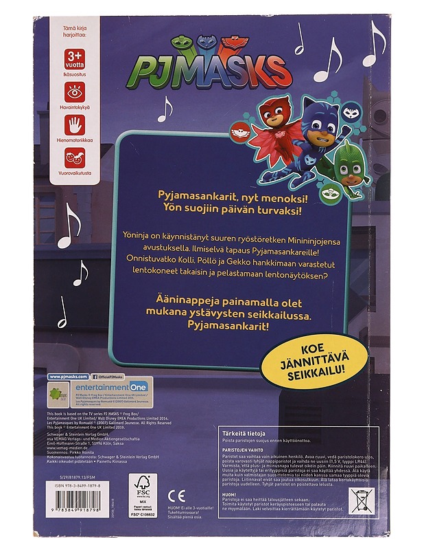 PJMasks: Iso ääninappikirja - Lastenkirjat - 10105353354 - 1