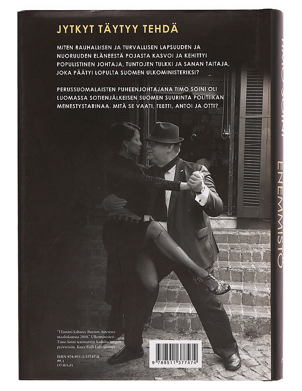 Yhden miehen enemmistö - Timo Soini - Elämäkerrat ja muistelmat - 10105353525 - 1