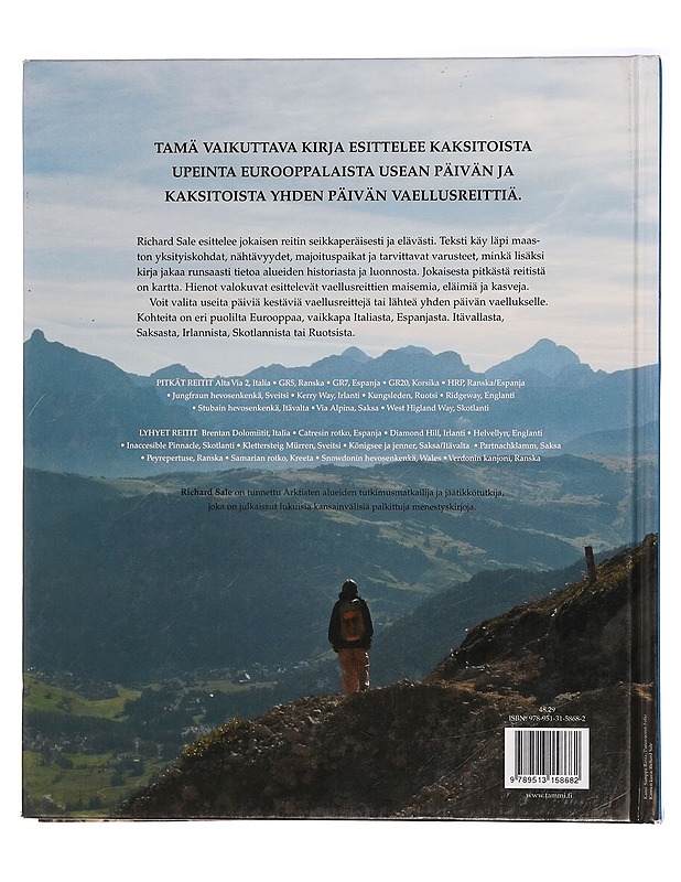 Euroopan upeimmat vaellusreitit - Sale, Richard - Tietokirjat ja oppaat - 10105353775 - 1
