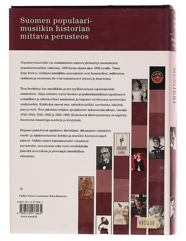 Populaarimusiikki - Jalkanen, Pekka - Musiikki- ja elokuvakirjat - 10105353821 - 1