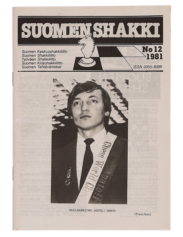 Suomen Shakki 1-12/1981 - Lehdet - 10105354041 - 1